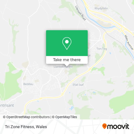 Tri Zone Fitness map