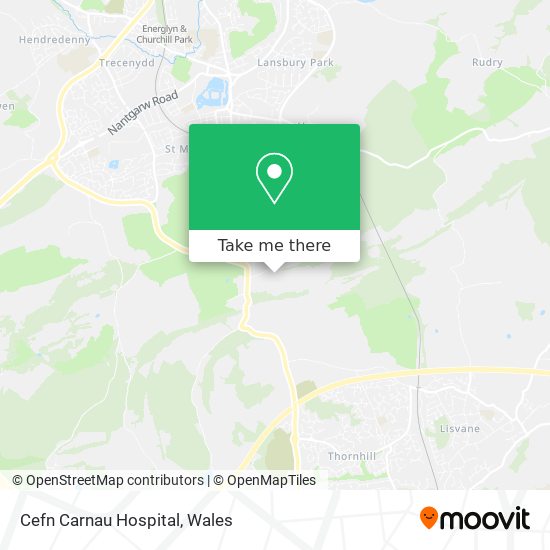 Cefn Carnau Hospital map