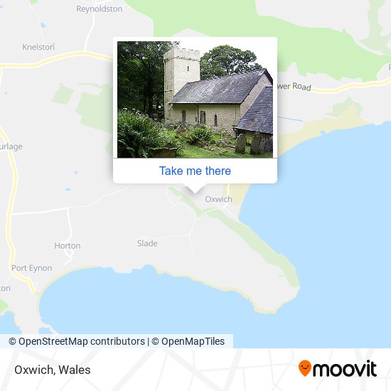 Oxwich map