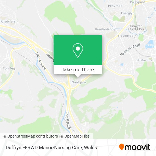Duffryn FFRWD Manor-Nursing Care map