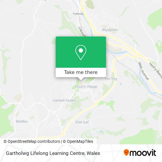 Gartholwg Lifelong Learning Centre map