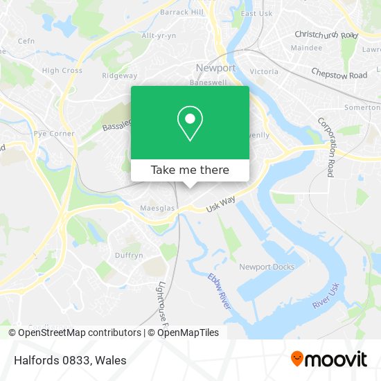 Halfords 0833 map