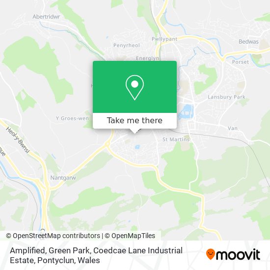 How to get to Amplified, Green Park, Coedcae Lane Industrial Estate