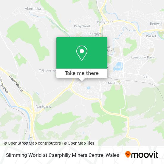 Slimming World at Caerphilly Miners Centre map