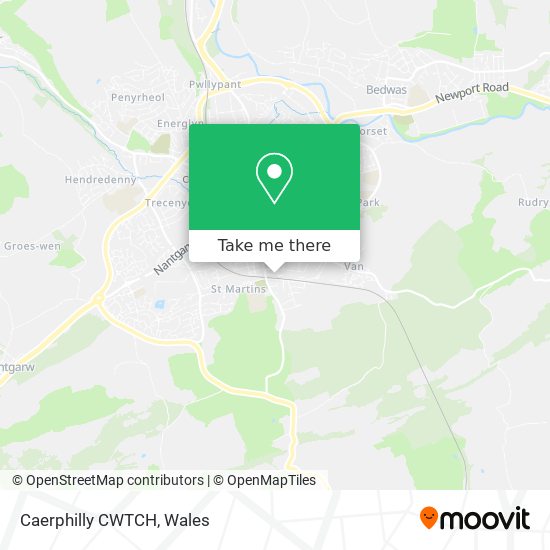 Caerphilly CWTCH map