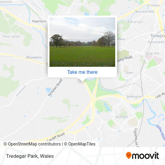 Tredegar Park map