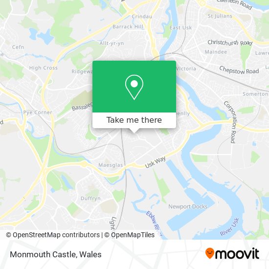 Monmouth Castle map