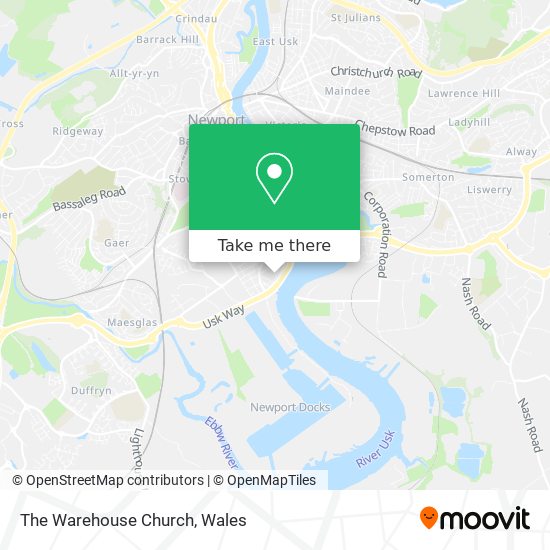 The Warehouse Church map