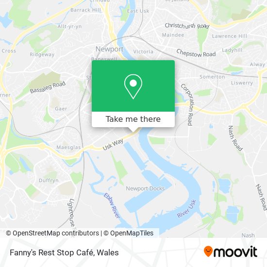 Fanny's Rest Stop Café map