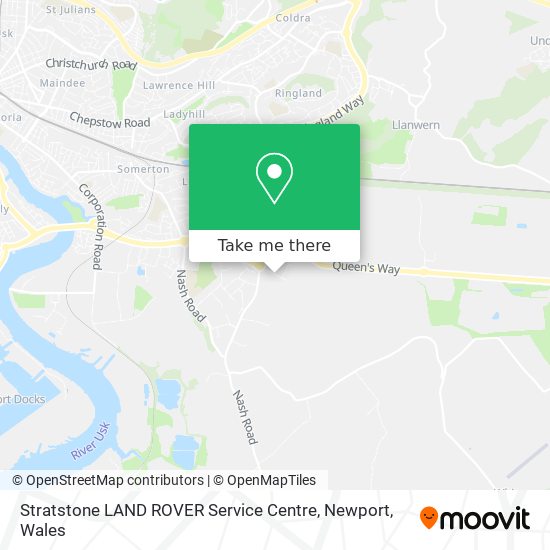 Stratstone LAND ROVER Service Centre, Newport map
