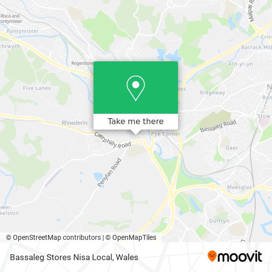 Bassaleg Stores Nisa Local map