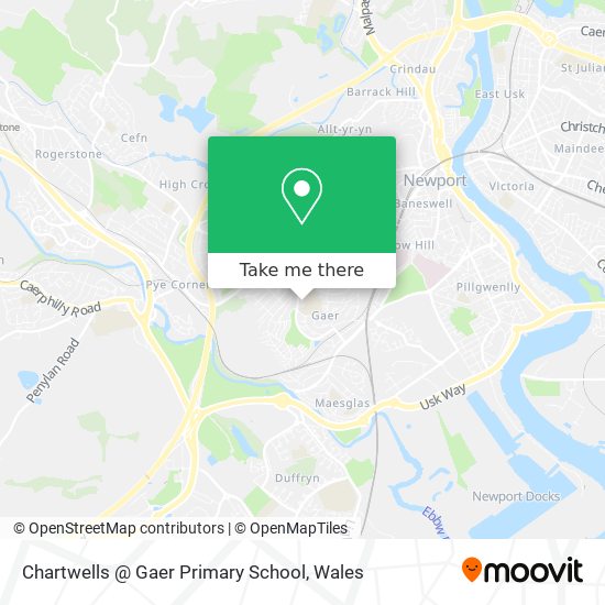 Chartwells @ Gaer Primary School map