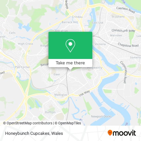 Honeybunch Cupcakes map