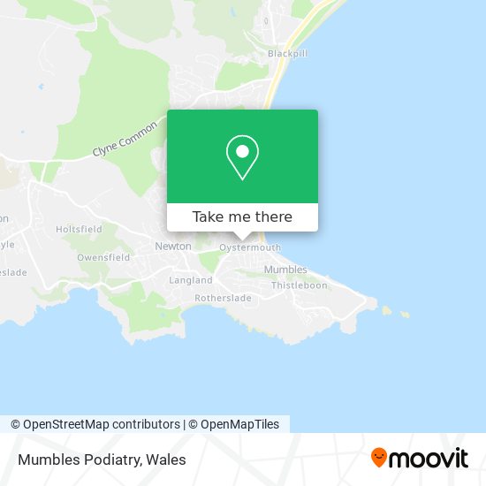 Mumbles Podiatry map