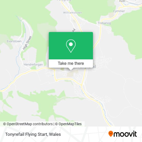 Tonyrefail Flying Start map