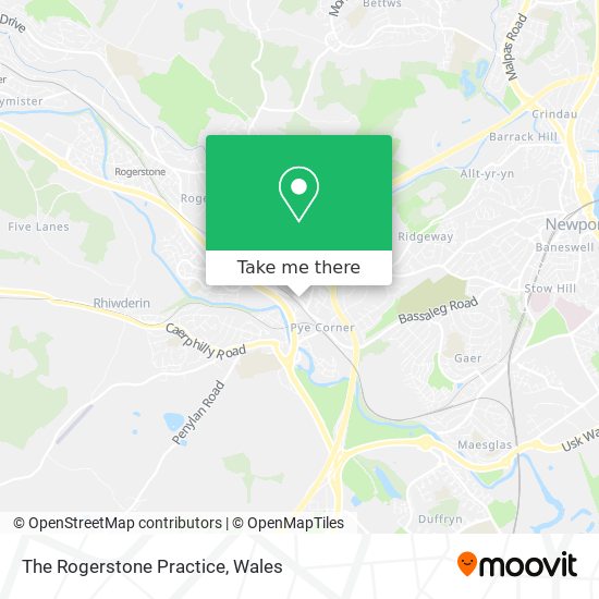 The Rogerstone Practice map