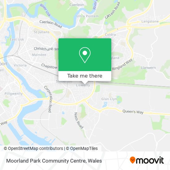 Moorland Park Community Centre map