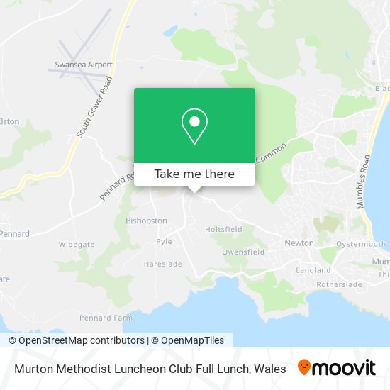 Murton Methodist Luncheon Club Full Lunch map