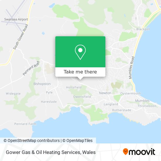 Gower Gas & Oil Heating Services map