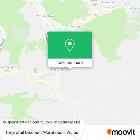 Tonyrefail Discount Warehouse map