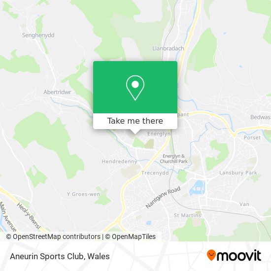 Aneurin Sports Club map