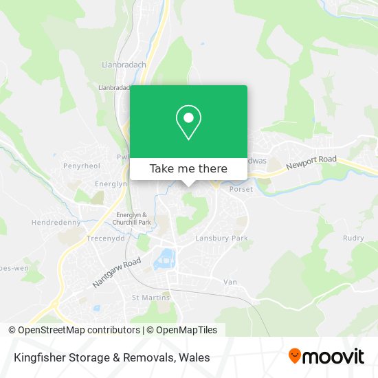 Kingfisher Storage & Removals map
