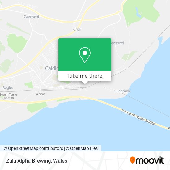 Zulu Alpha Brewing map