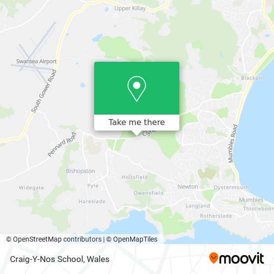 Craig-Y-Nos School map
