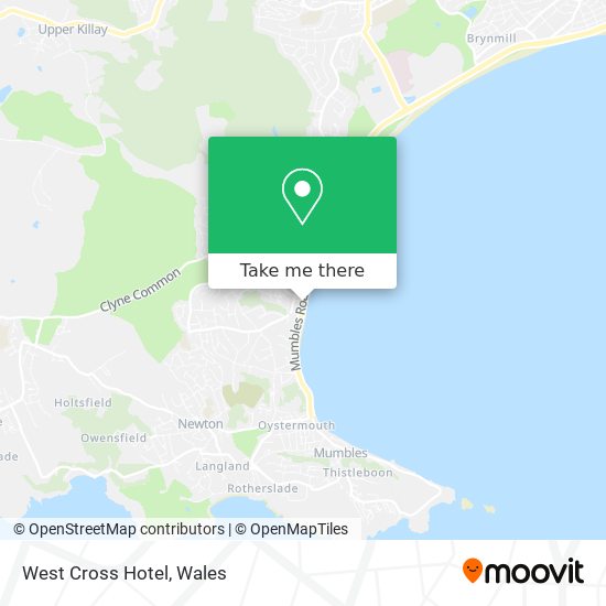 West Cross Hotel map
