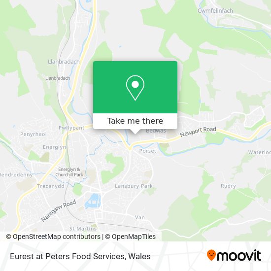 Eurest at Peters Food Services map