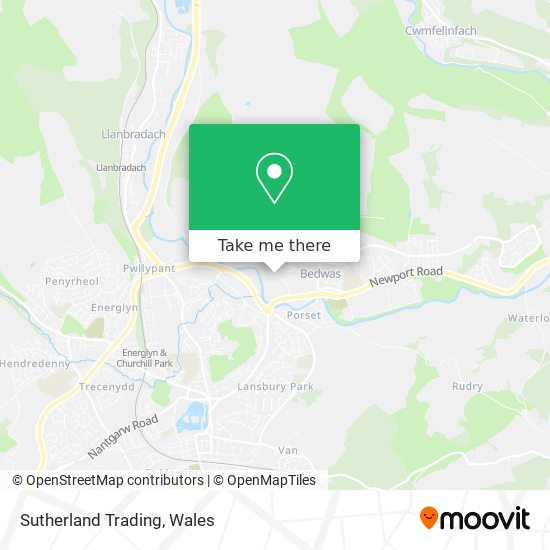 Sutherland Trading map