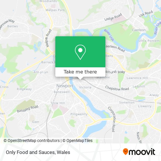 Only Food and Sauces map