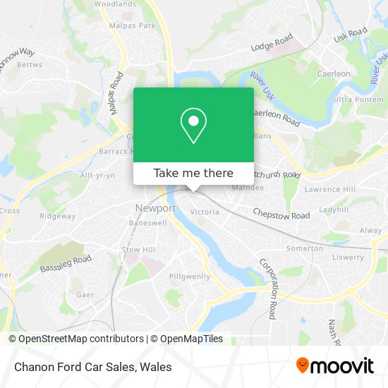 Chanon Ford Car Sales map