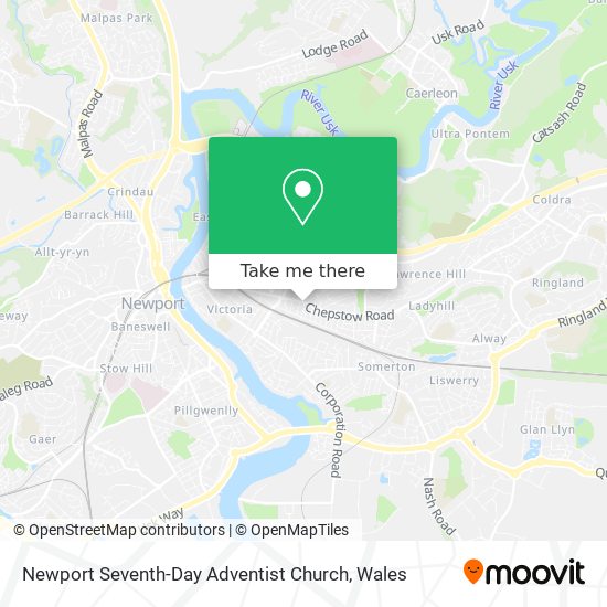 Newport Seventh-Day Adventist Church map