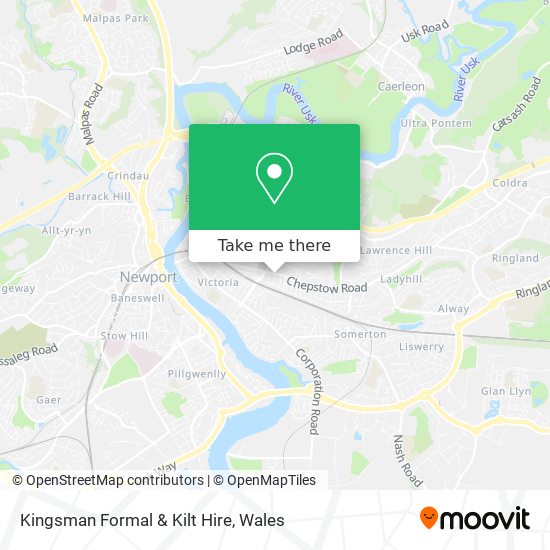 Kingsman Formal & Kilt Hire map