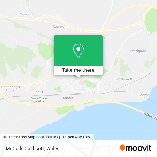 McColls Caldicott map
