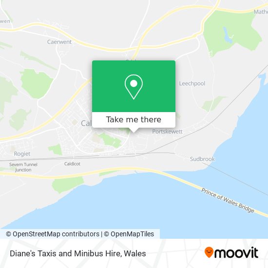 Diane's Taxis and Minibus Hire map