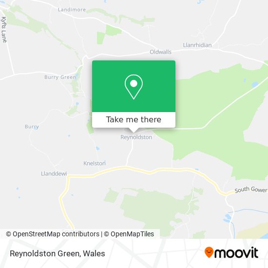 Reynoldston Green map