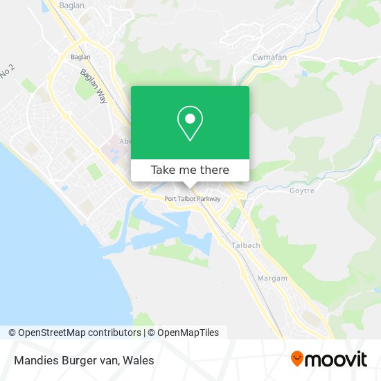 Mandies Burger van map