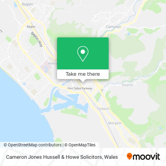 Cameron Jones Hussell & Howe Solicitors map