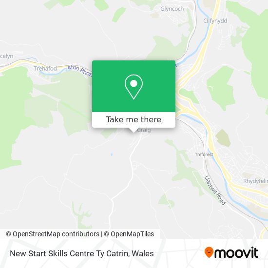 New Start Skills Centre Ty Catrin map
