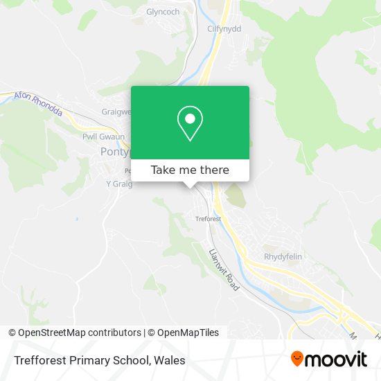 Trefforest Primary School map