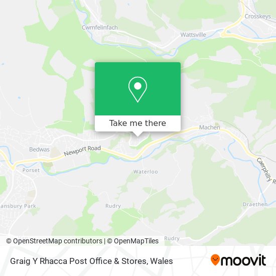 Graig Y Rhacca Post Office & Stores map