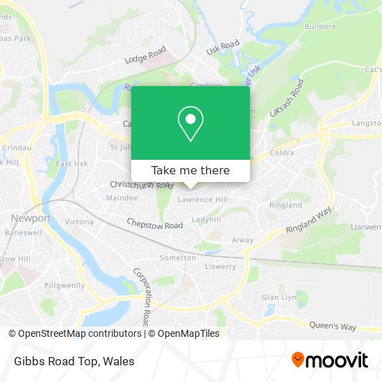 Gibbs Road Top map