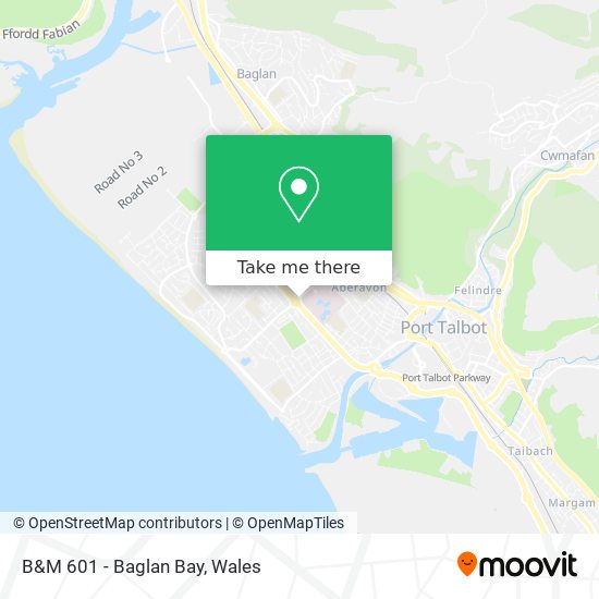 B&M 601 - Baglan Bay map