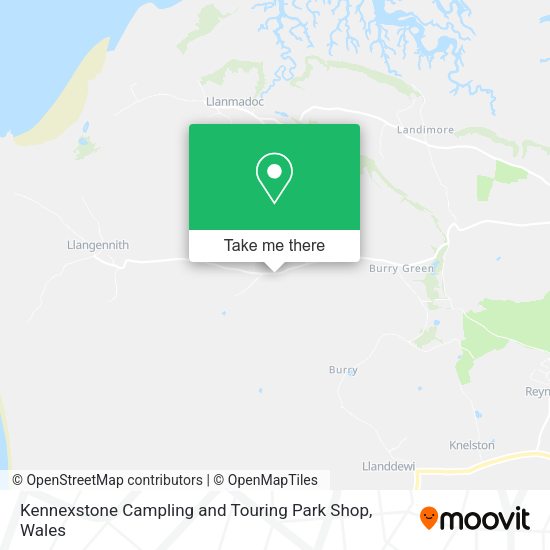 Kennexstone Campling and Touring Park Shop map