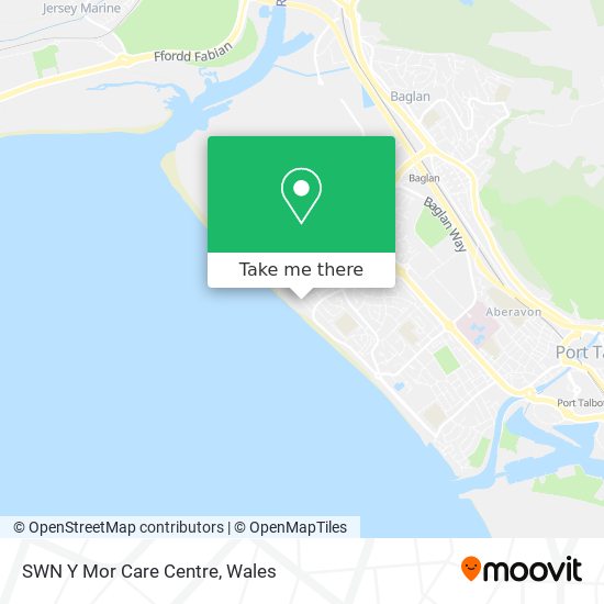 SWN Y Mor Care Centre map