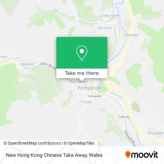 New Hong Kong Chinese Take Away map