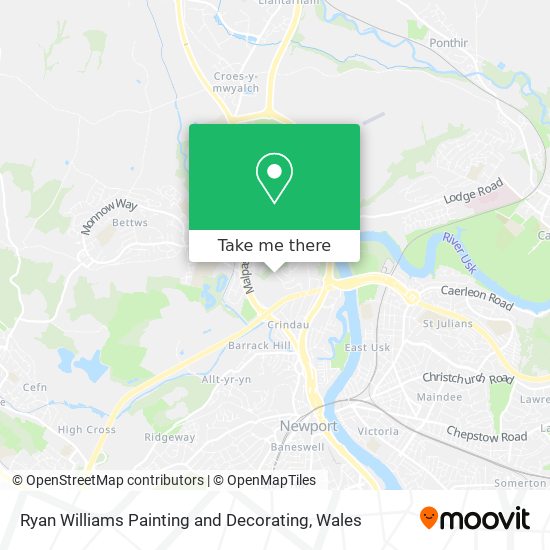 Ryan Williams Painting and Decorating map