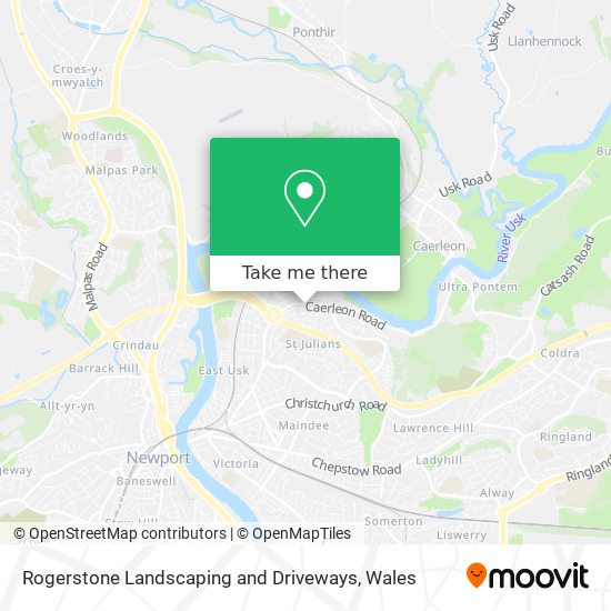 Rogerstone Landscaping and Driveways map